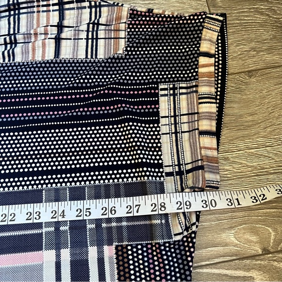 42 POPS Plus Size Plaid Maxi Dress - V-Neck, Pockets, Side Slits - Size 3X EUC - Picture 10 of 12